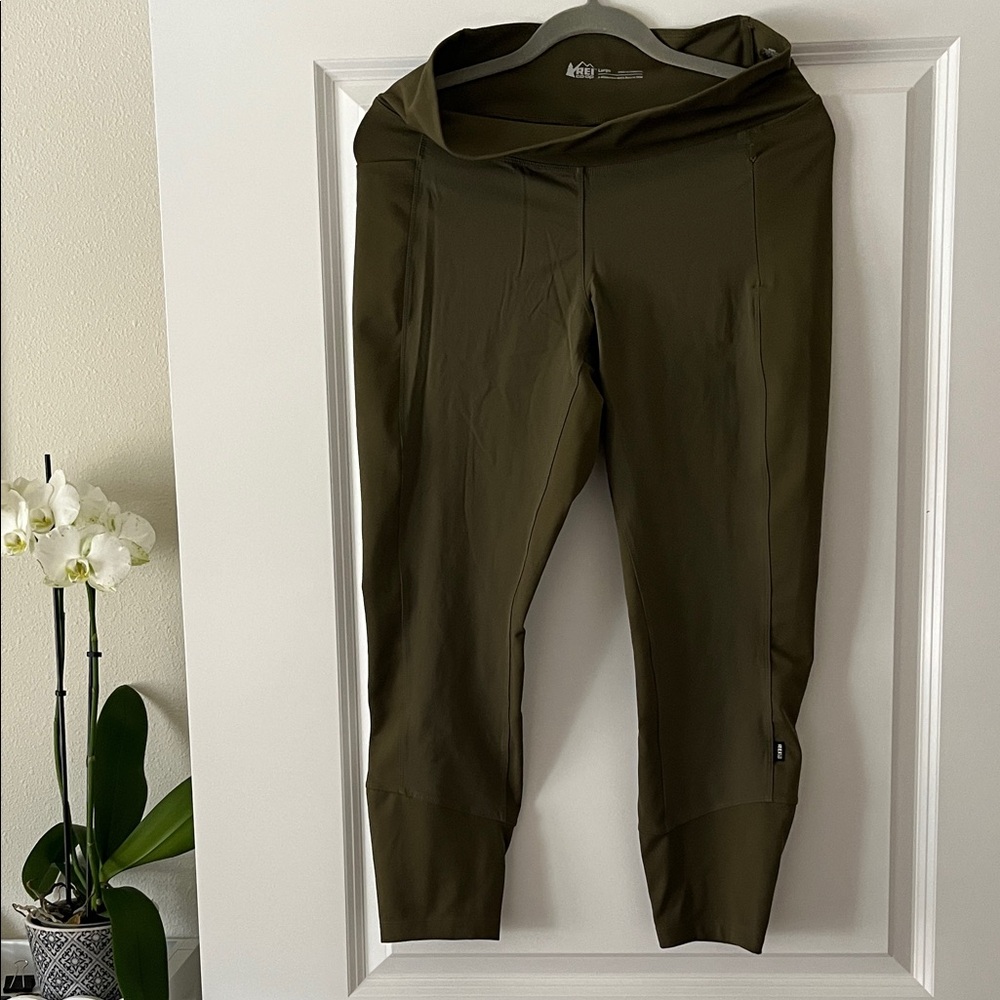 REI Olive Green Athletic Leggings